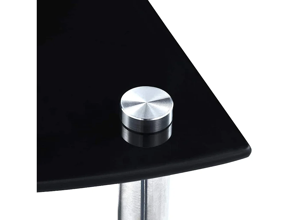 Kastje 5-laags 30x30x130 cm gehard glas zwart