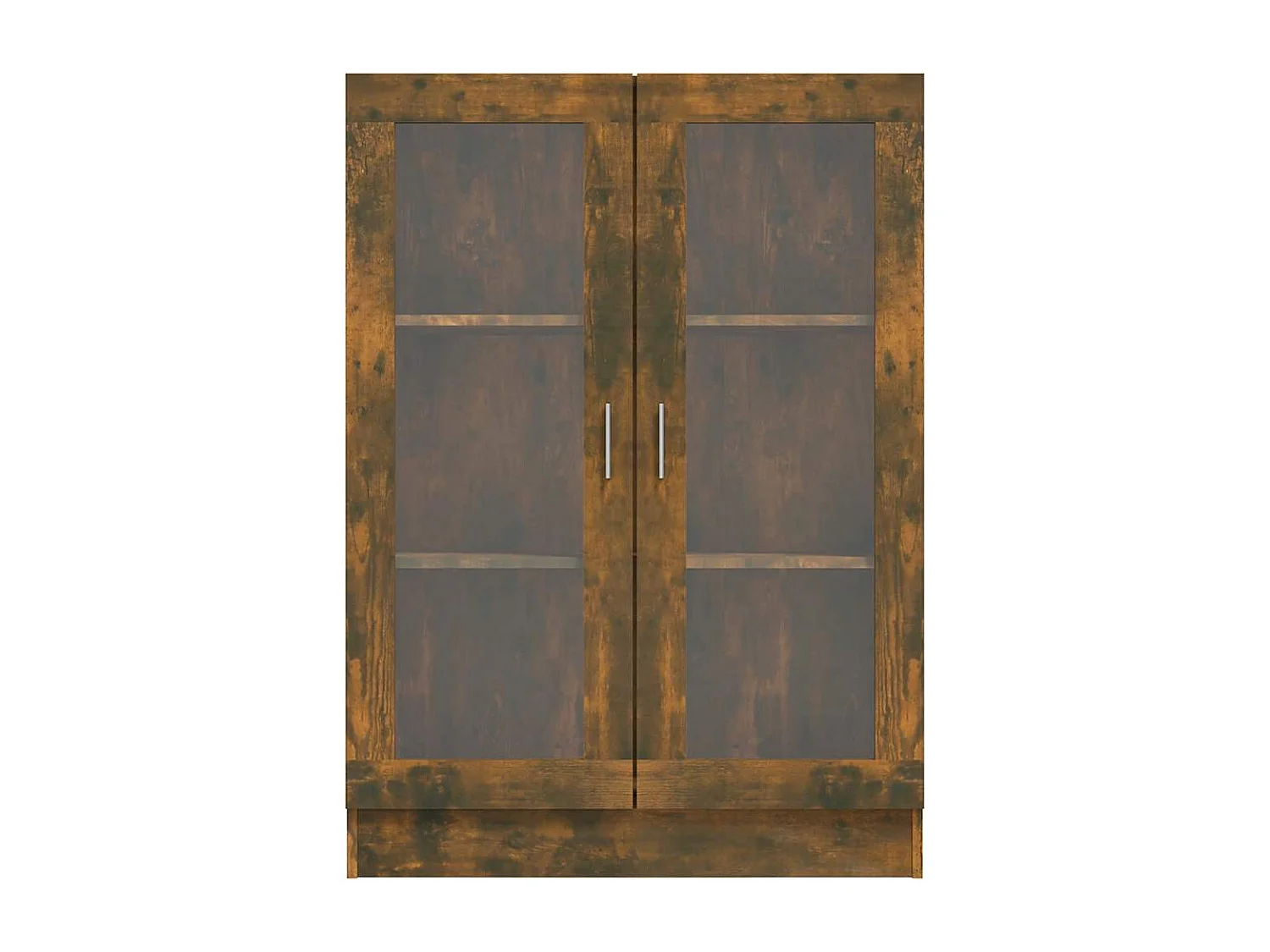 Vitrinenschrank Räuchereiche 82,5x30,5x115 cm Holzwerkstoff