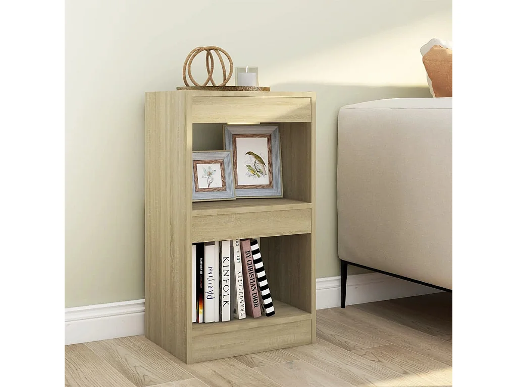 Bücherregal/Raumteiler Sonoma-Eiche 40x30x72 cm