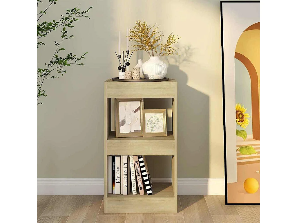Bibliothèque/Séparateur de pièce Chêne Sonoma 40x30x72 cm