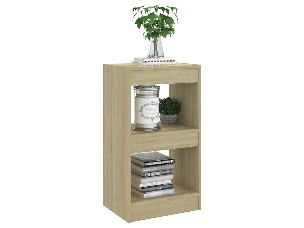 Bibliothèque/Séparateur de pièce Chêne Sonoma 40x30x72 cm