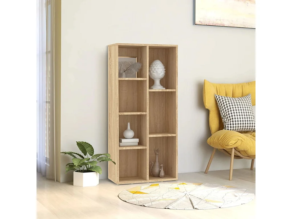 Bücherregal Sonoma-Eiche 50x25x106 cm Holzwerkstoff