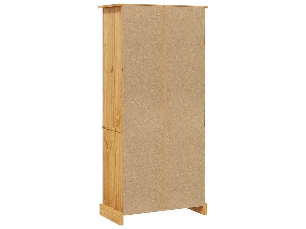 Bibliothèque 5 niveaux Gamme Corona Pin mexicain 80x40x170 cm