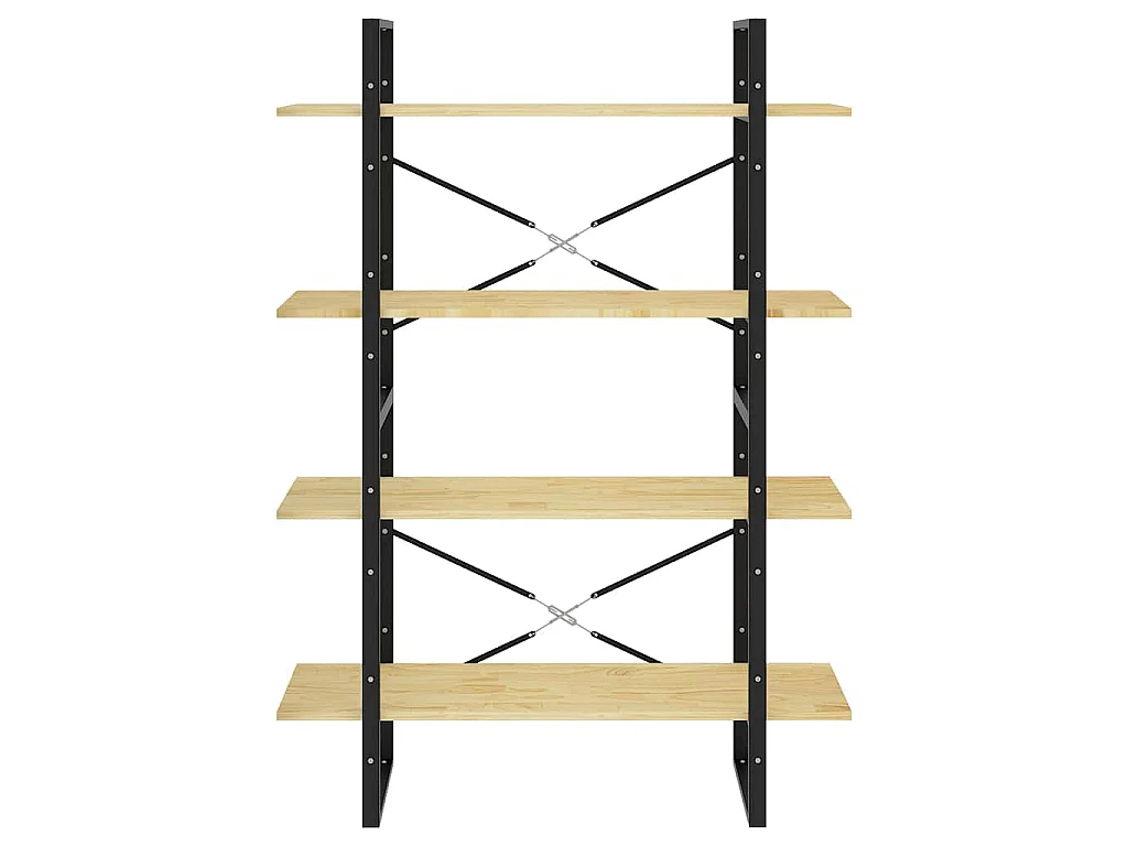 Bibliothèque à 4 niveaux 100x30x140 cm Bois de pin massif