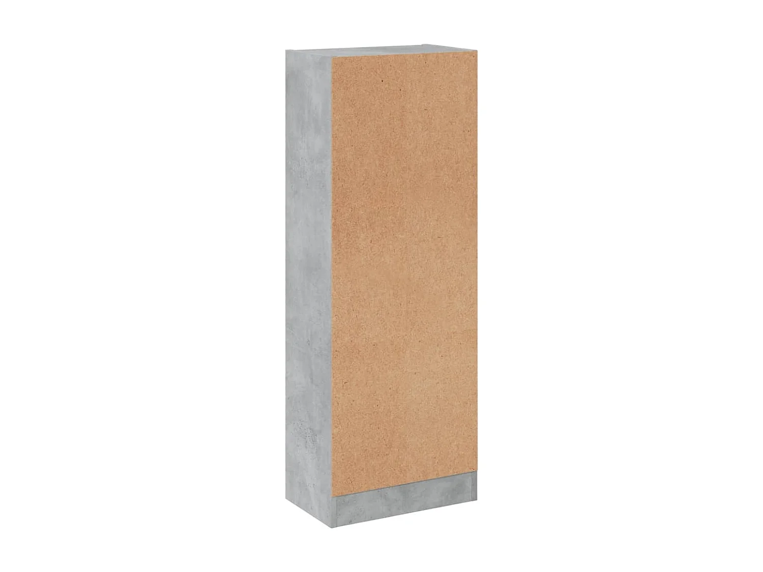 Libreria a 3 Ripiani Cemento 40x24x109 cm in Legno Multistrato