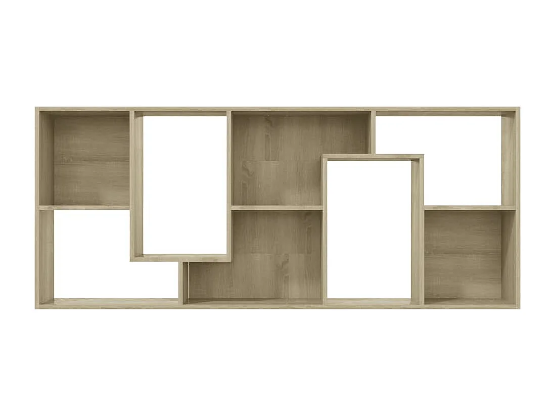 Boekenkast 67x24x161 cm bewerkt hout sonoma eikenkleurig