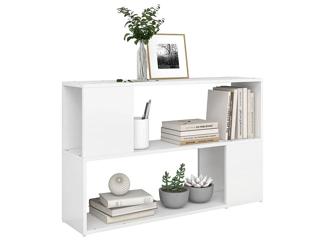 Bibliothèque Blanc 100x24x63 cm Bois d'ingénierie