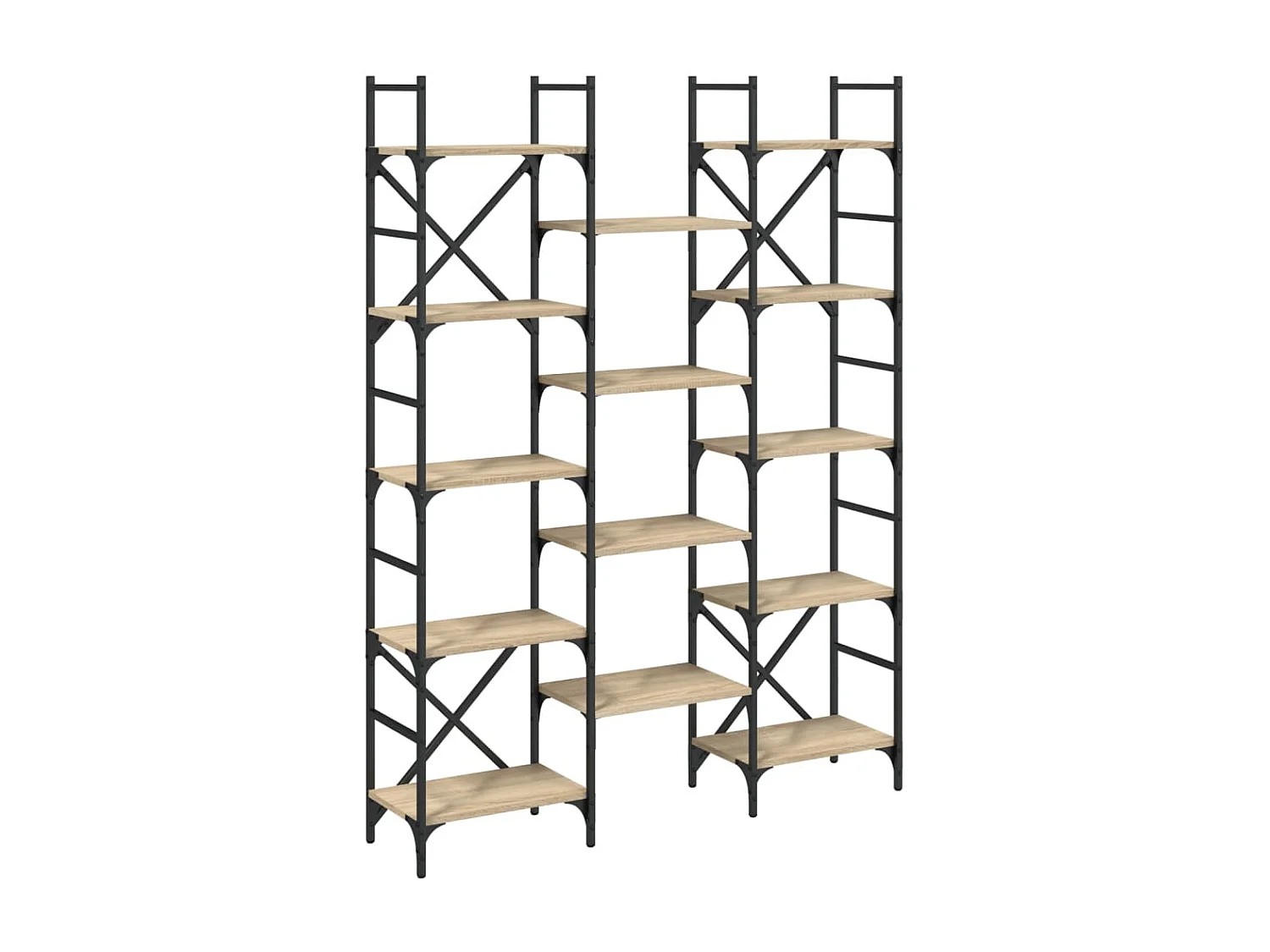 Estante 127,5x28,5x172,5cm derivados de madeira carvalho sonoma