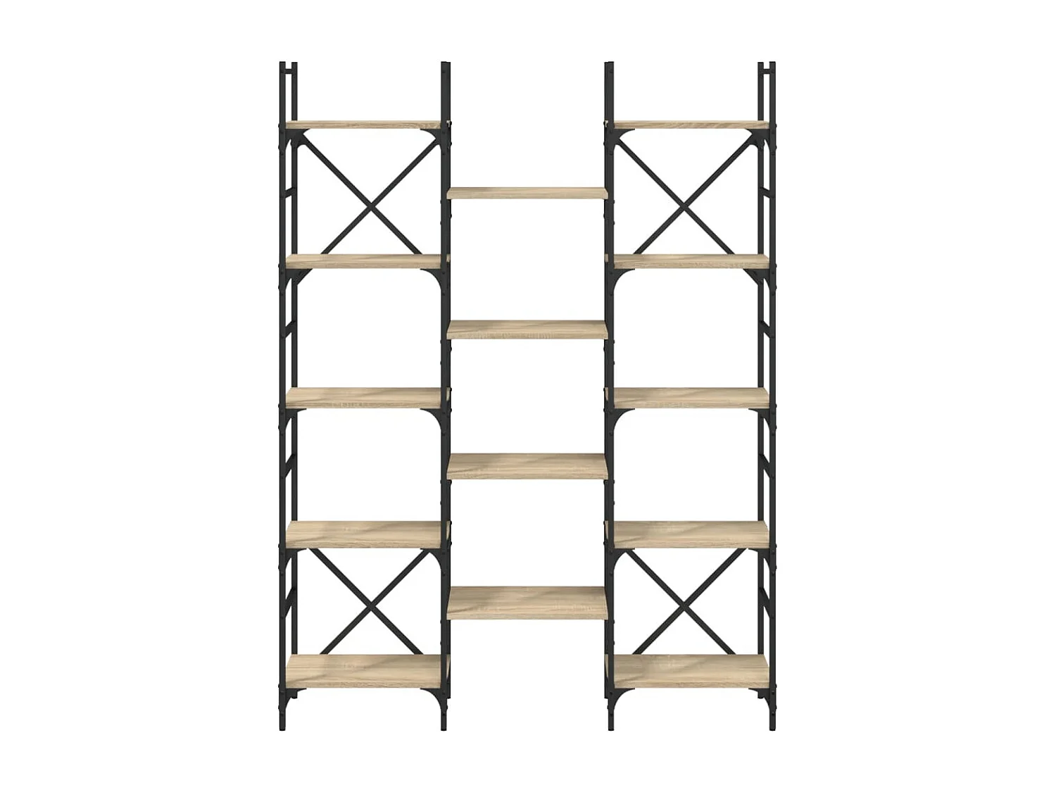 Estante 127,5x28,5x172,5cm derivados de madeira carvalho sonoma