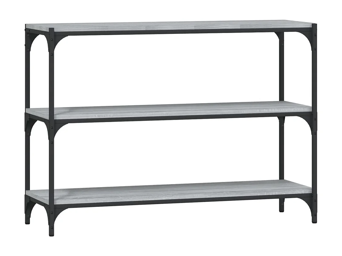 Estante 100x33x70,5 cm derivados de madeira/aço cinza sonoma