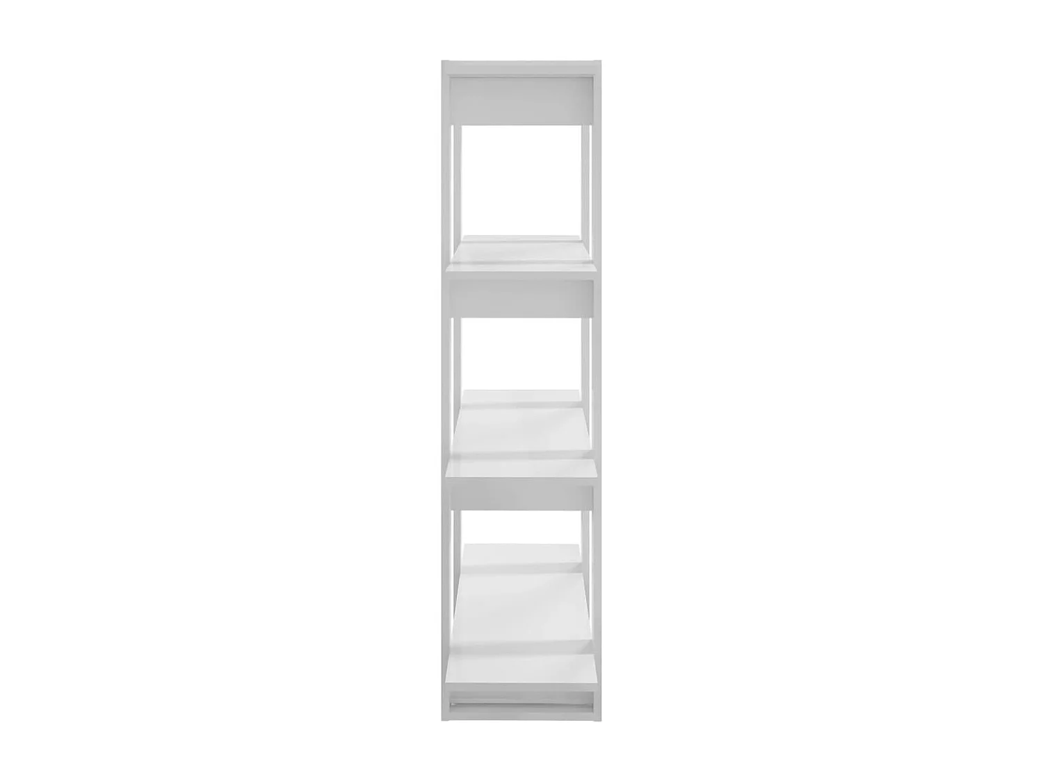 Boekenkast/kamerscherm 100x30x123,5 cm hoogglans wit