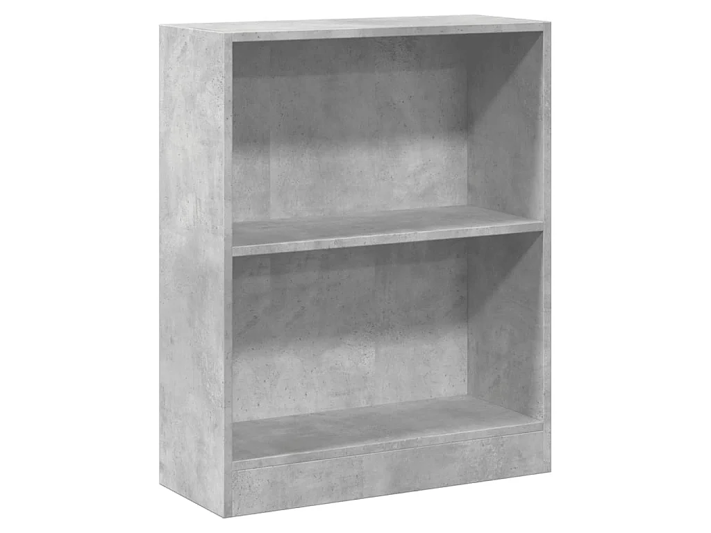 Libreria Grigio Cemento 60x24x76 cm in Legno Multistrato