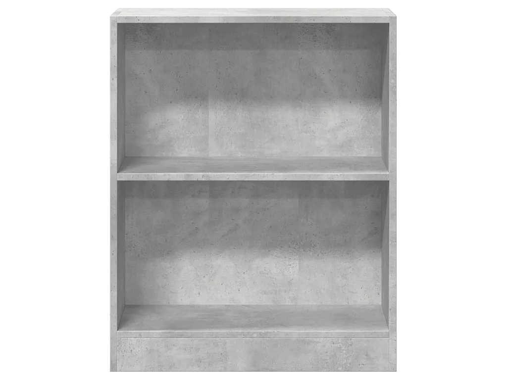 Libreria Grigio Cemento 60x24x76 cm in Legno Multistrato