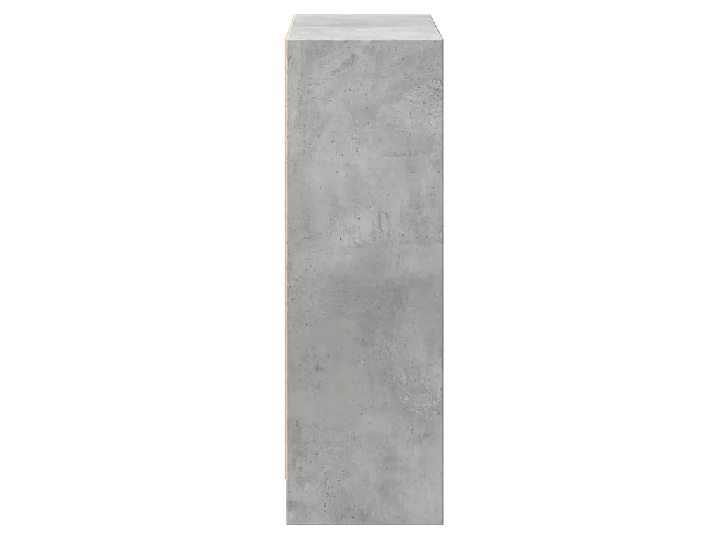 Libreria Grigio Cemento 60x24x76 cm in Legno Multistrato
