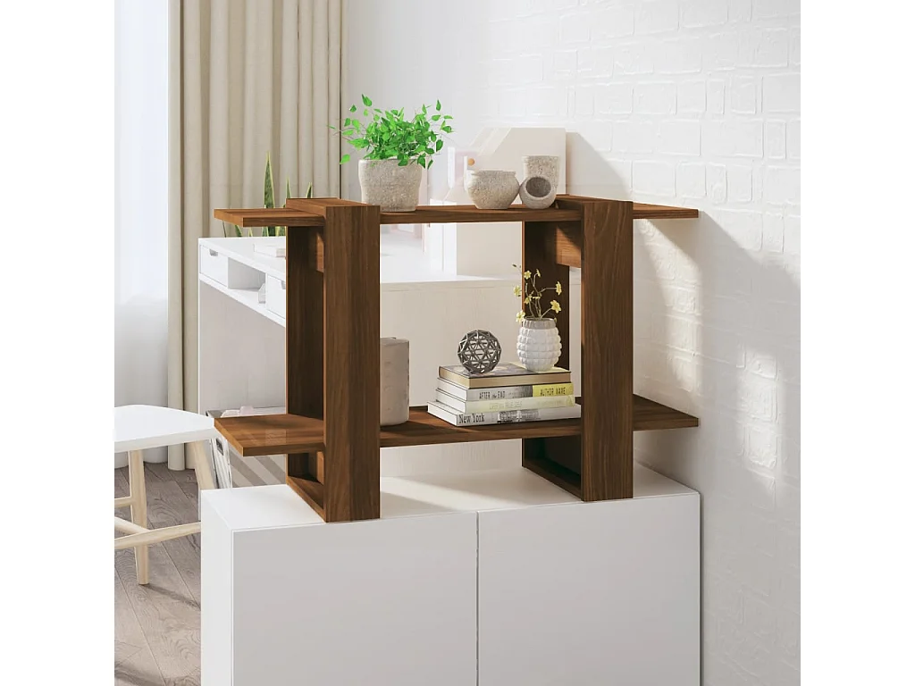 Libreria/Divisorio Rovere Marrone 80x30x51 cm