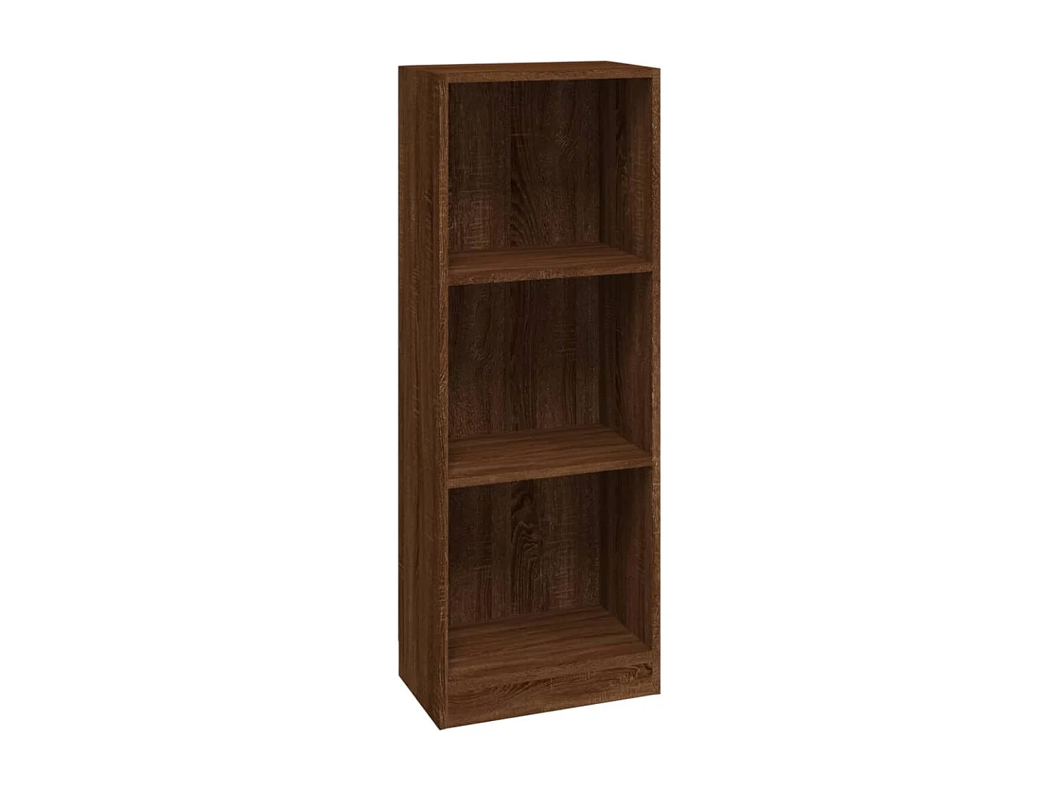 Boekenkast 40x24x109 cm bewerkt hout bruin eikenkleur