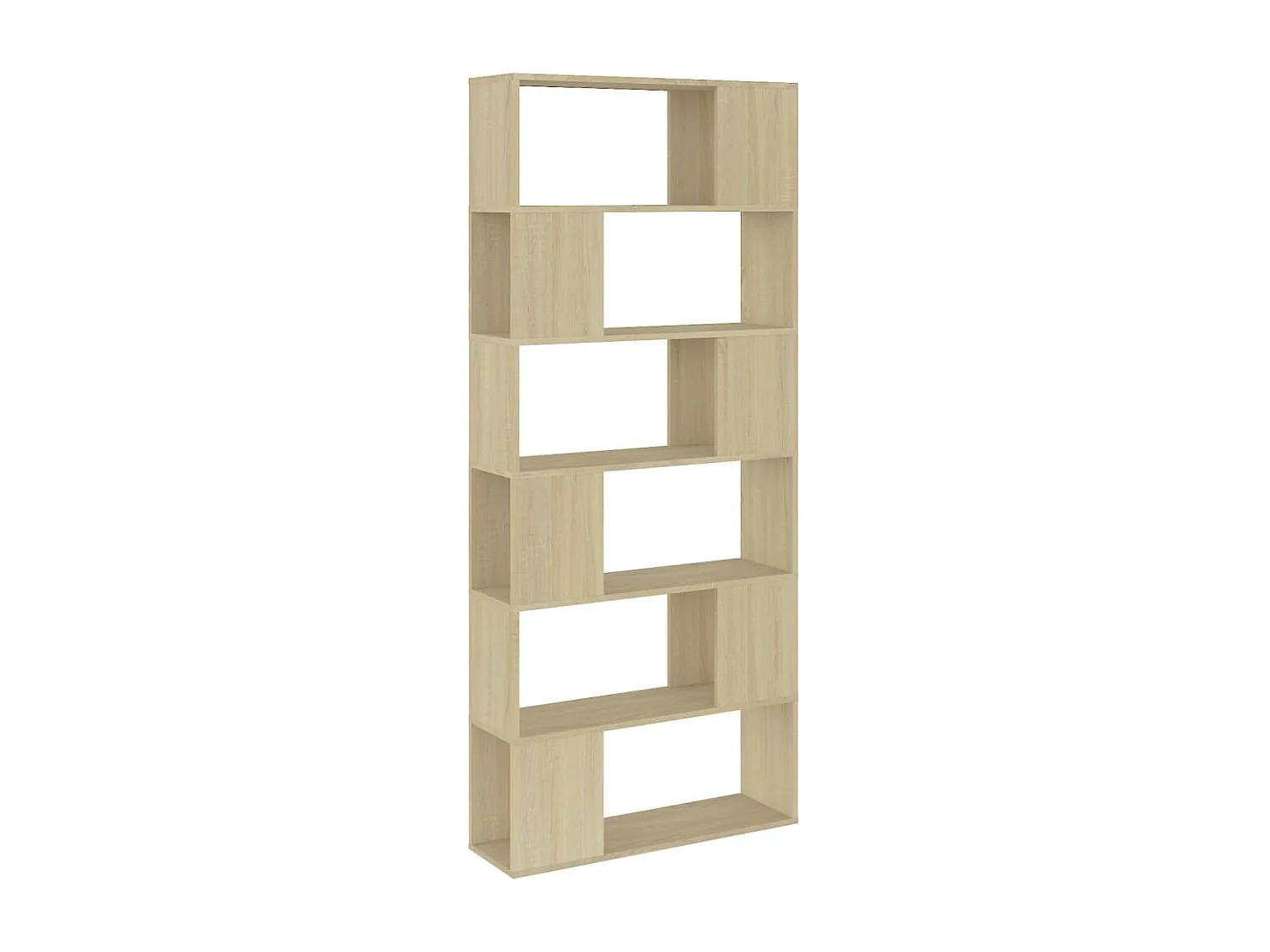 Bücherregal Raumteiler Sonoma-Eiche 80x24x186 cm Holzwerkstoff