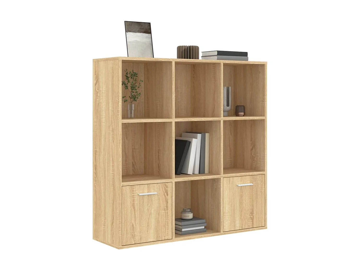 Bibliothèque Chêne sonoma 98x30x98 cm Bois d’ingénierie