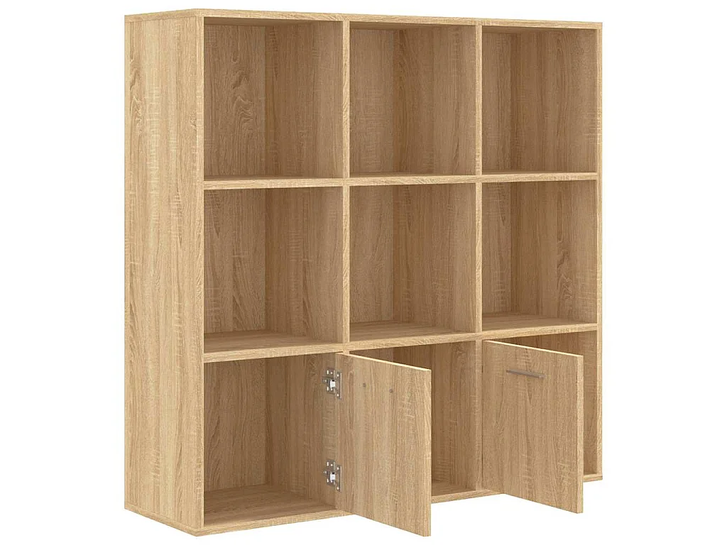 Bibliothèque Chêne sonoma 98x30x98 cm Bois d’ingénierie