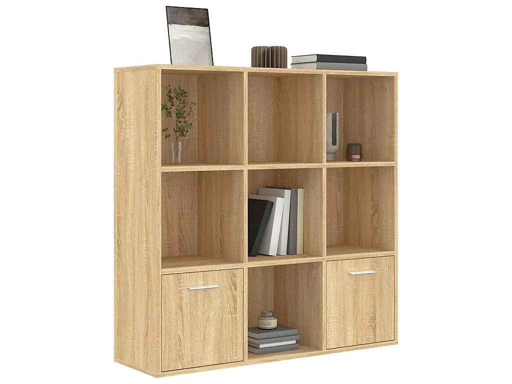 Bibliothèque Chêne sonoma 98x30x98 cm Bois d’ingénierie