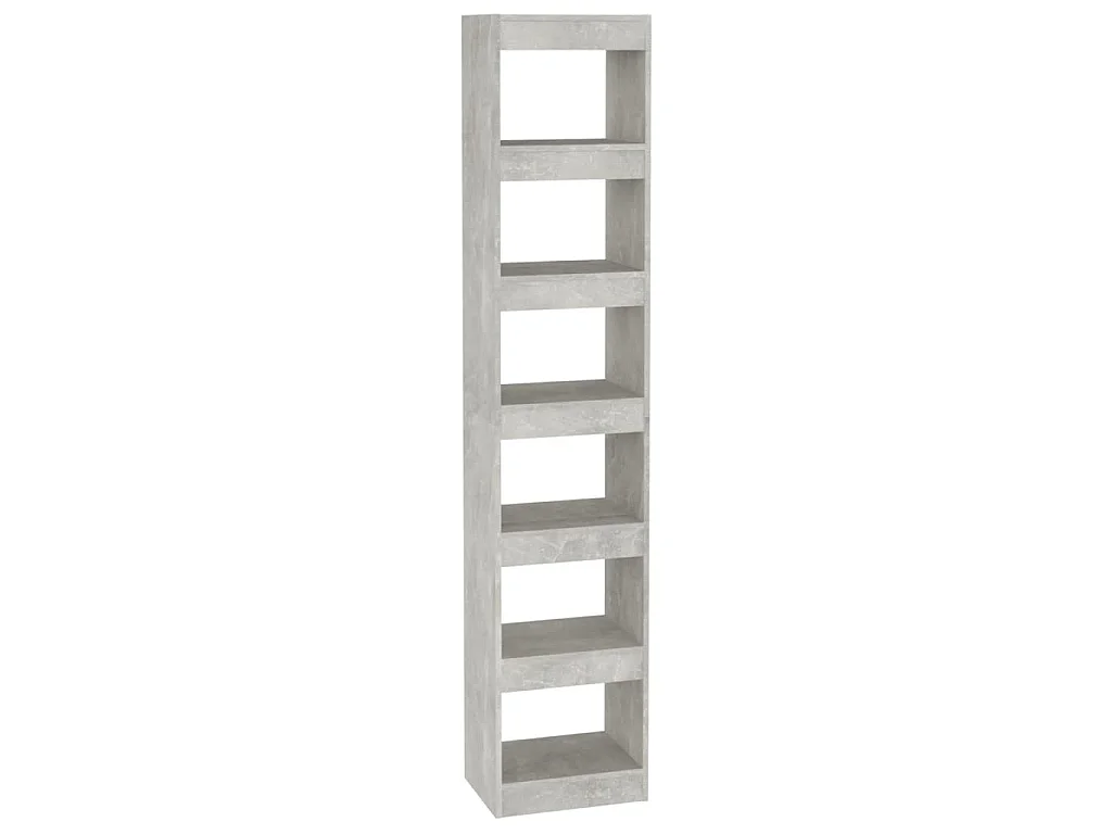 Bücherregal/Raumteiler Betongrau 40x30x198 cm
