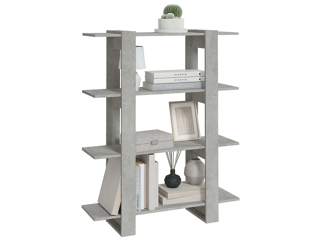 Libreria/Divisorio Grigio Cemento 100x30x123,5 cm