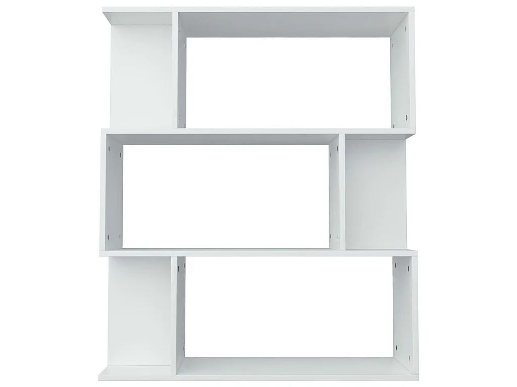 Bücherregal/Raumteiler Weiß 80x24x96 cm Holzwerkstoff