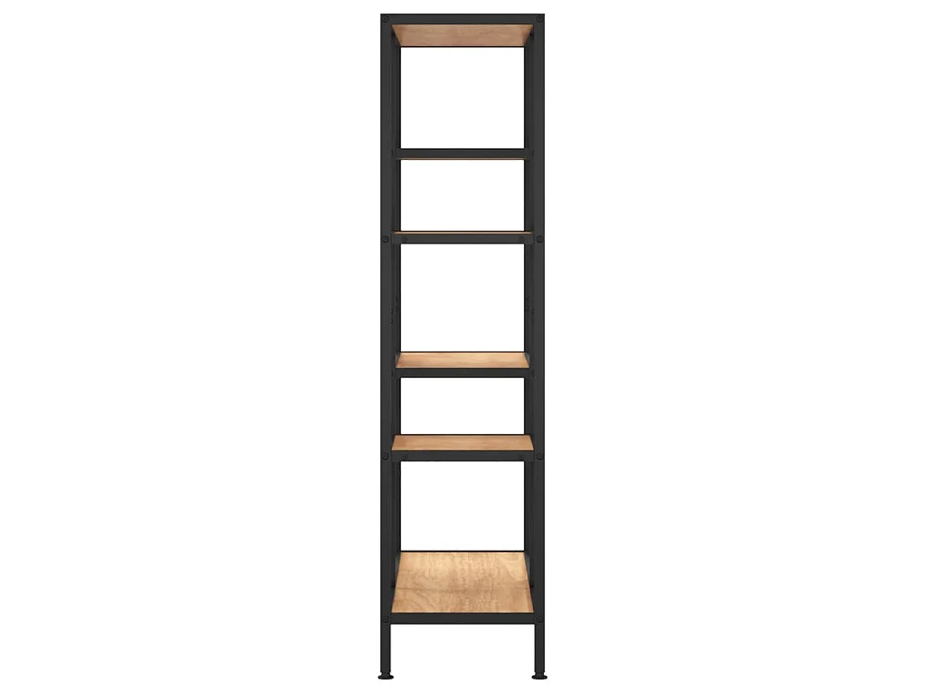 Étagère à livres 80x30x120 cm Acier et bois d'ingénierie