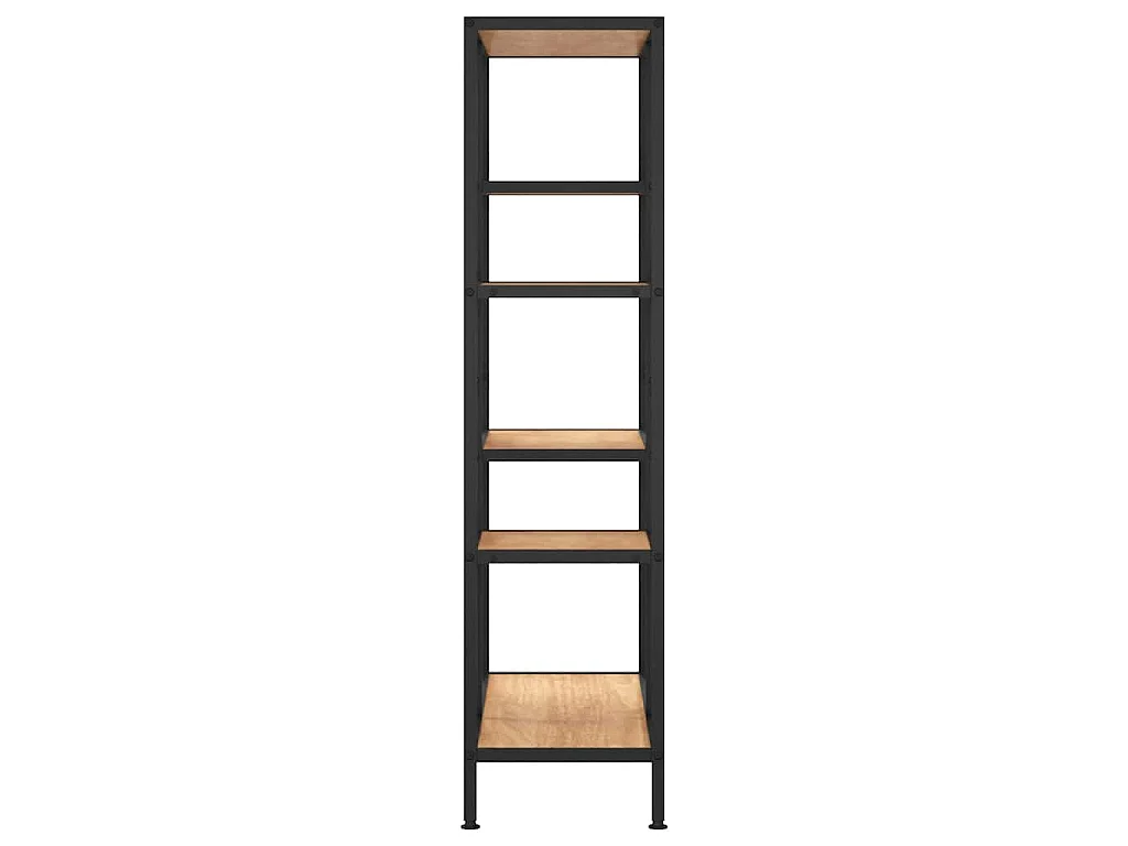 Étagère à livres 80x30x120 cm Acier et bois d'ingénierie