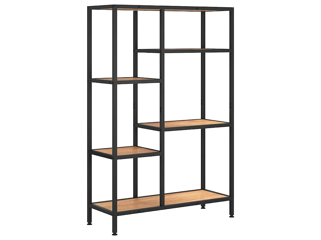 Étagère à livres 80x30x120 cm Acier et bois d'ingénierie