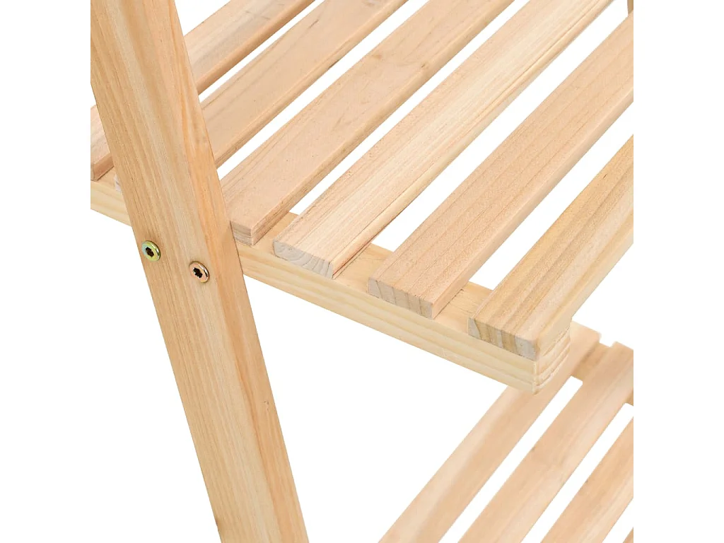 Étagère murale échelle bois de cèdre 41,5 x 30 x 176 cm