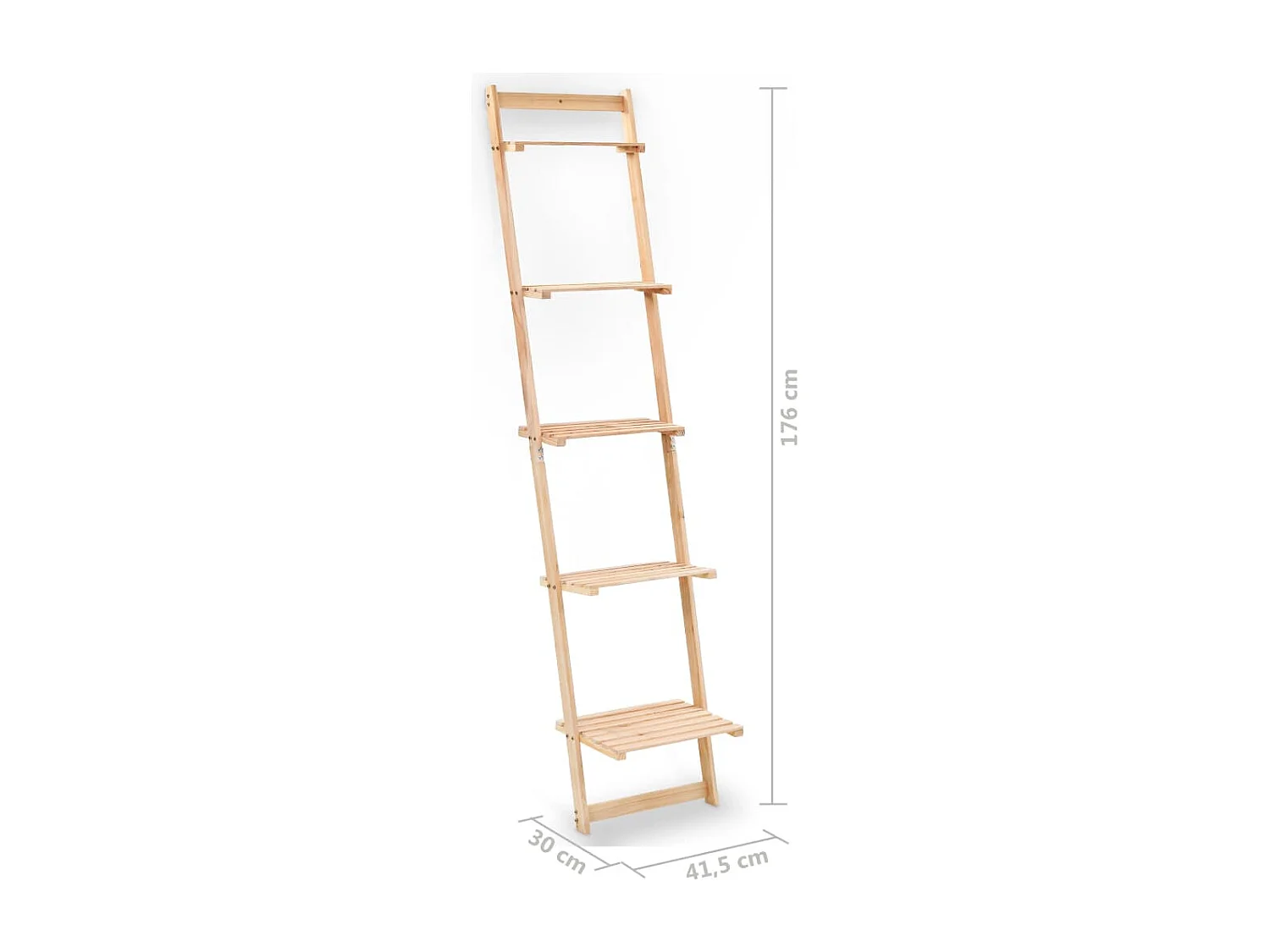 Leiterregal Zedernholz 41,5x30x176 cm