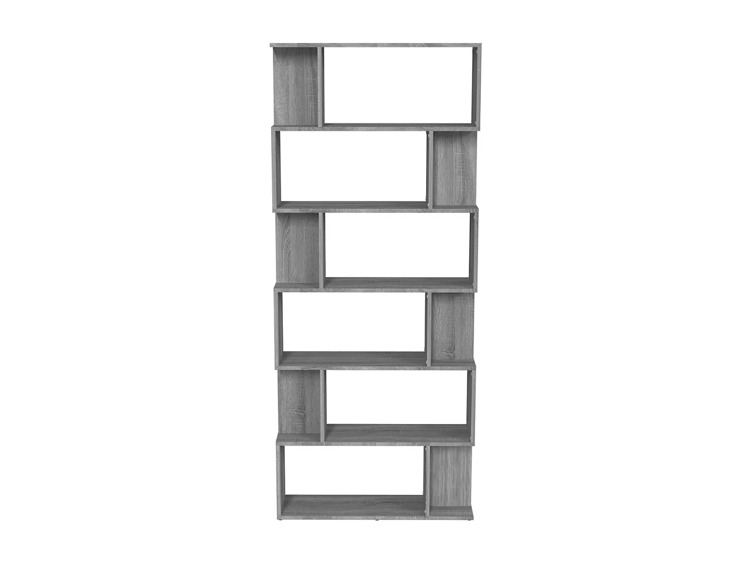 Bücherregal/Raumteiler Grau Sonoma 80x24x192 cm Holzwerkstoff