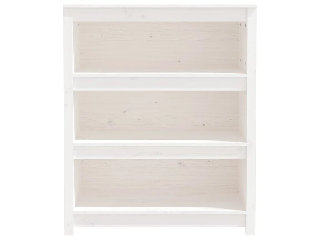 Bibliothèque Blanc 80x35x97 cm Bois de pin massif