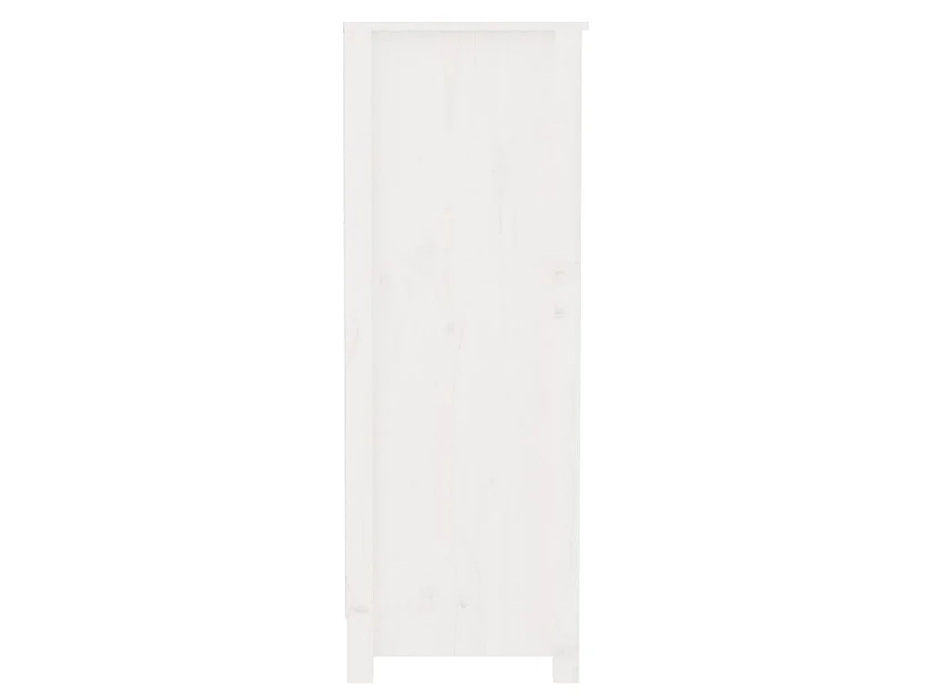 Bibliothèque Blanc 80x35x97 cm Bois de pin massif