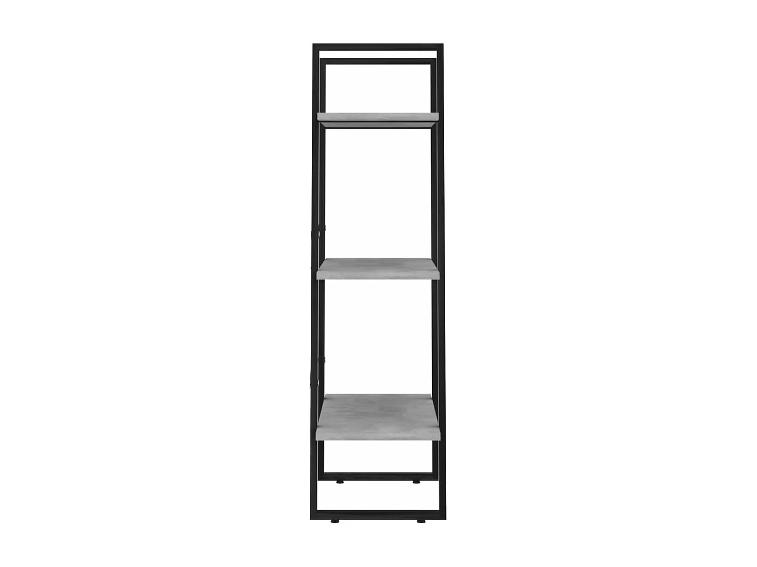 Scaffale Grigio Cemento 60x30x105 cm in Legno Multistrato