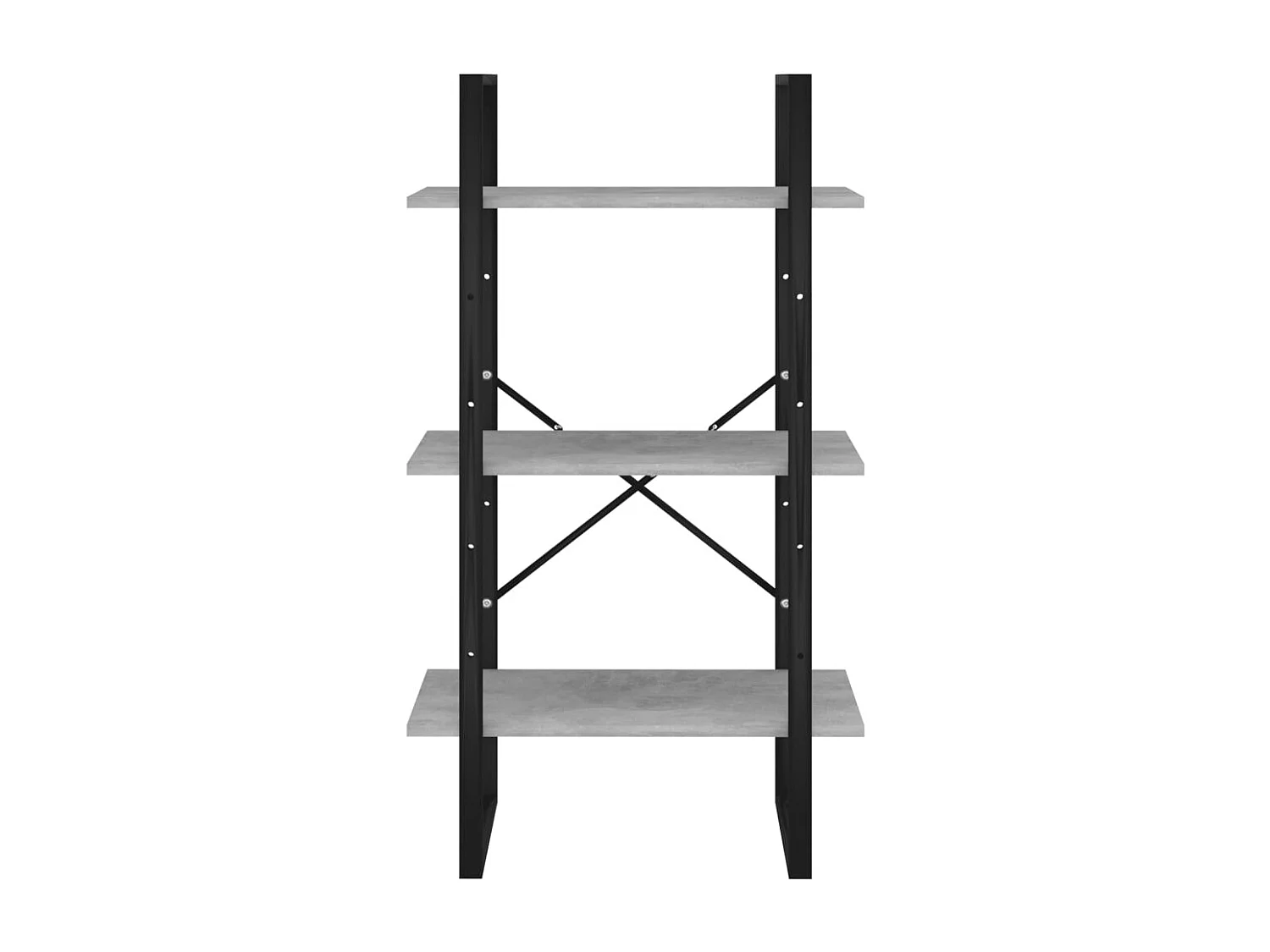 Lagerregal Betongrau 60x30x105 cm Holzwerkstoff
