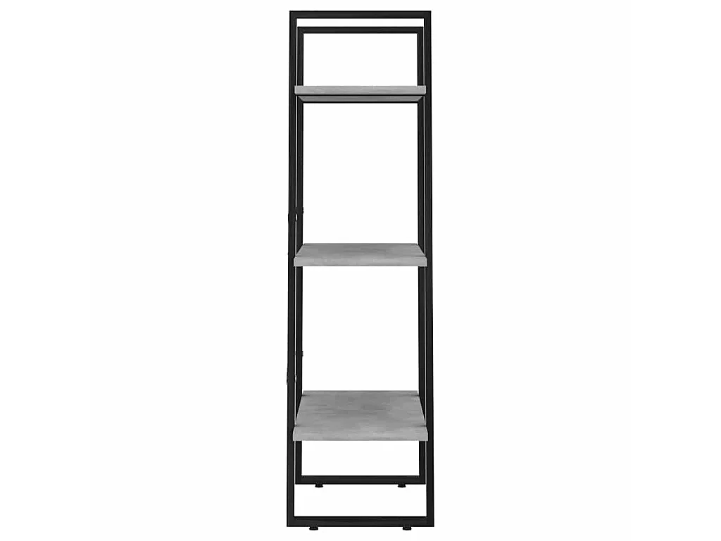 Scaffale Grigio Cemento 60x30x105 cm in Legno Multistrato