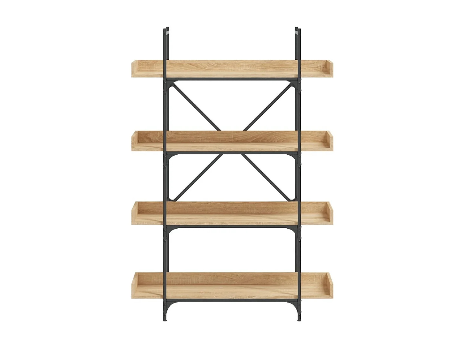 Bibliothèque à 4 niveaux chêne sonoma 100x33x145,5 cm