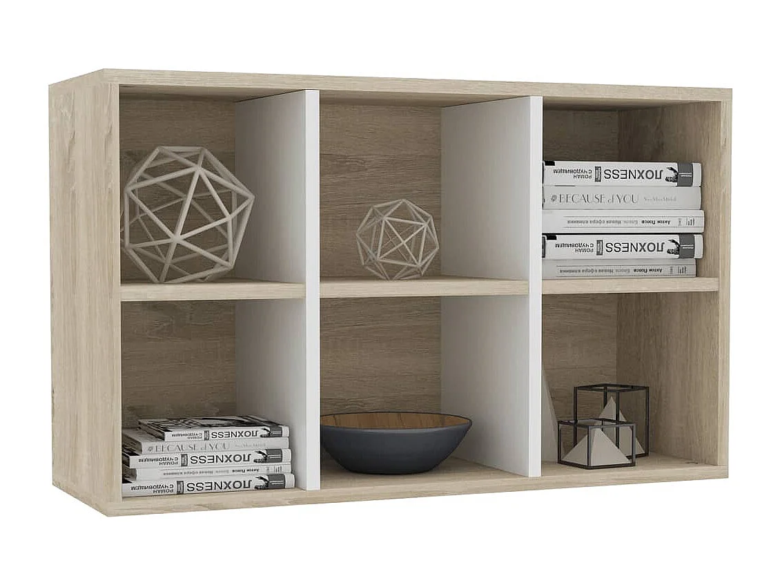 Estantería/Aparador madera ingeniería blanco roble 66x30x98 cm