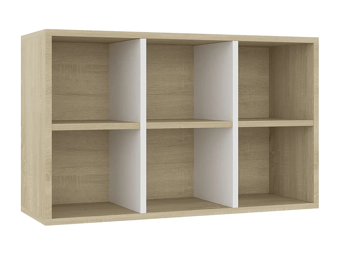 Estantería/Aparador madera ingeniería blanco roble 66x30x98 cm