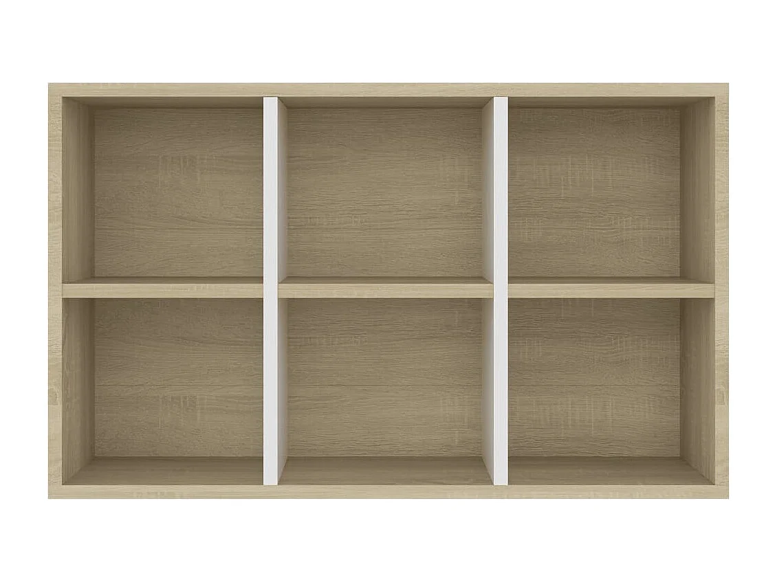 Estantería/Aparador madera ingeniería blanco roble 66x30x98 cm