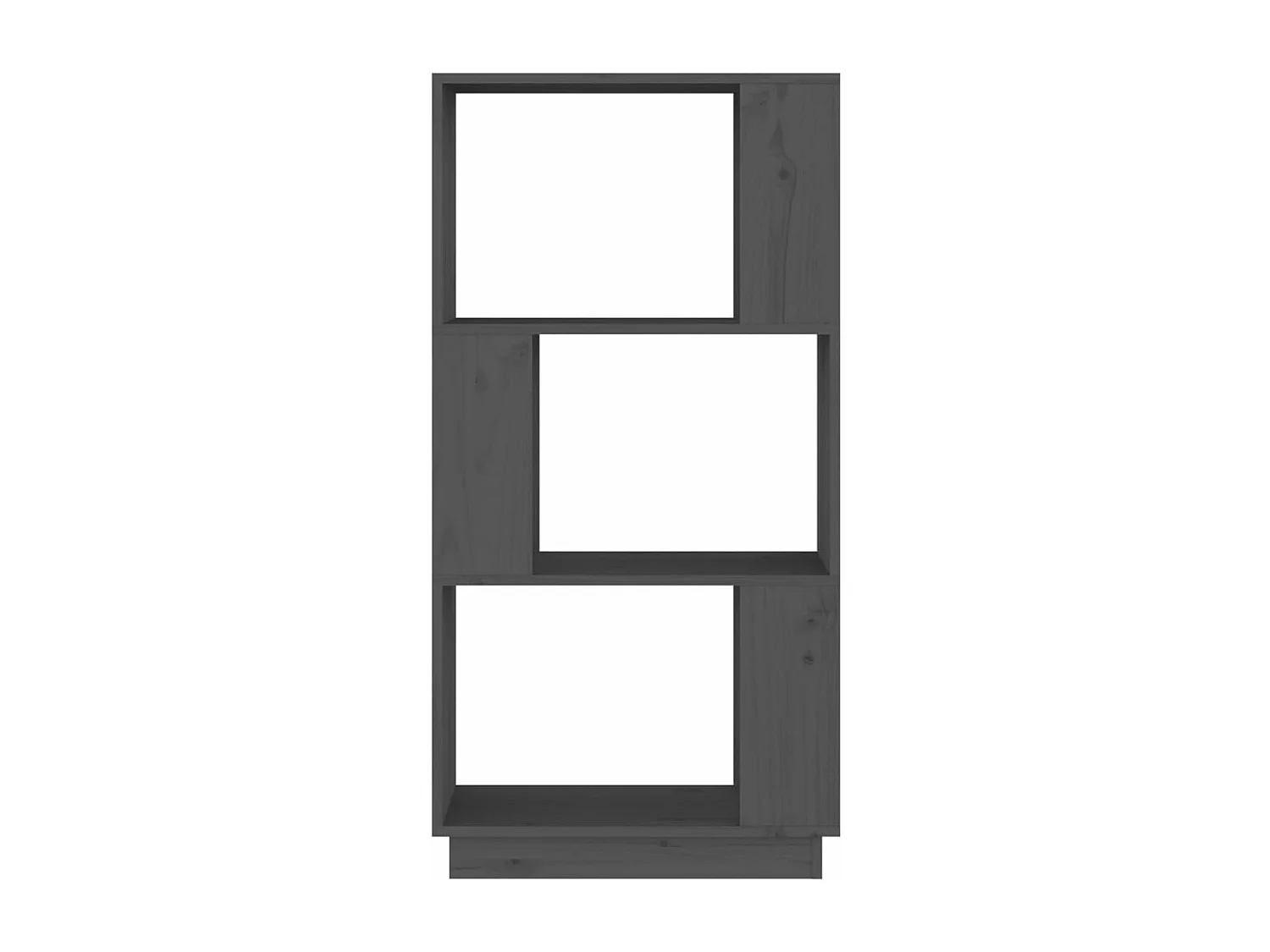 Bibliothèque/Séparateur de pièce Gris 51x25x101 cm Pin massif