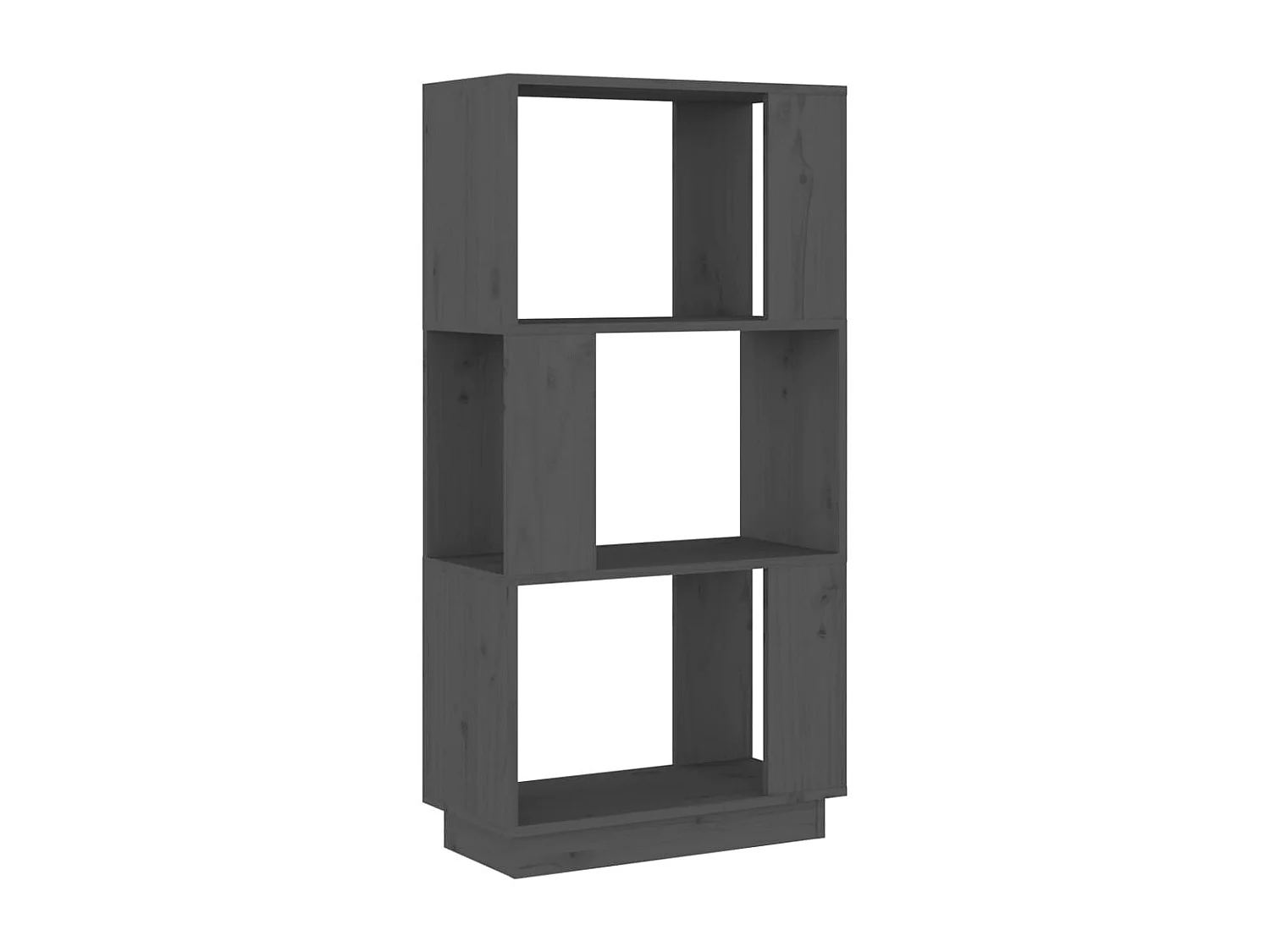 Bibliothèque/Séparateur de pièce Gris 51x25x101 cm Pin massif