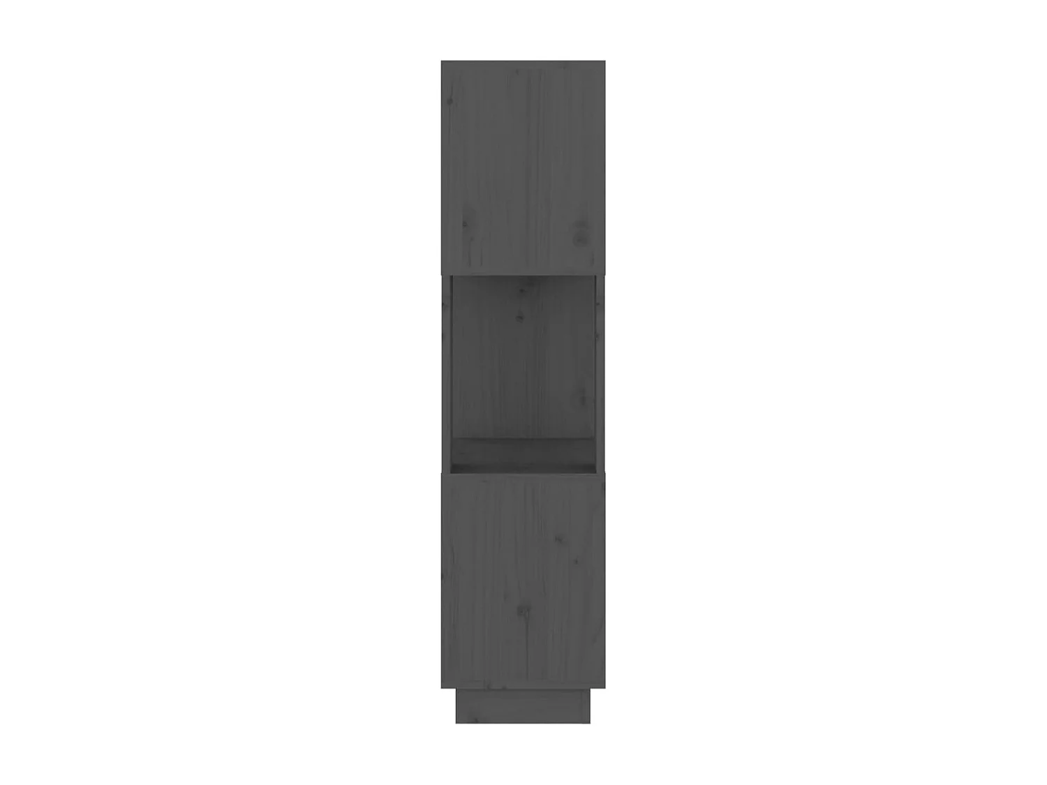 Bibliothèque/Séparateur de pièce Gris 51x25x101 cm Pin massif