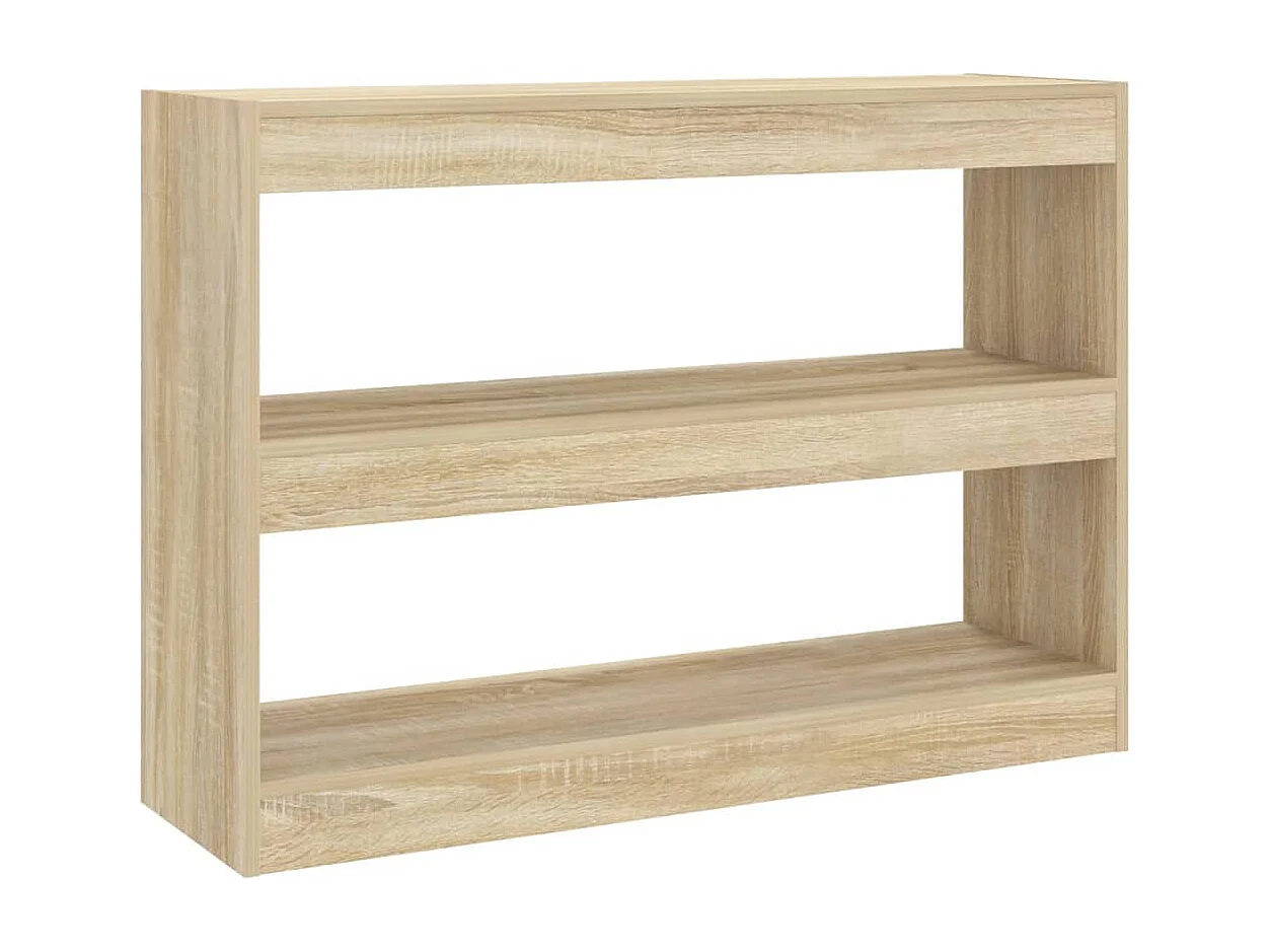 Boekenkast / kamerscherm 100x30x72 cm sonoma eikenkleurig