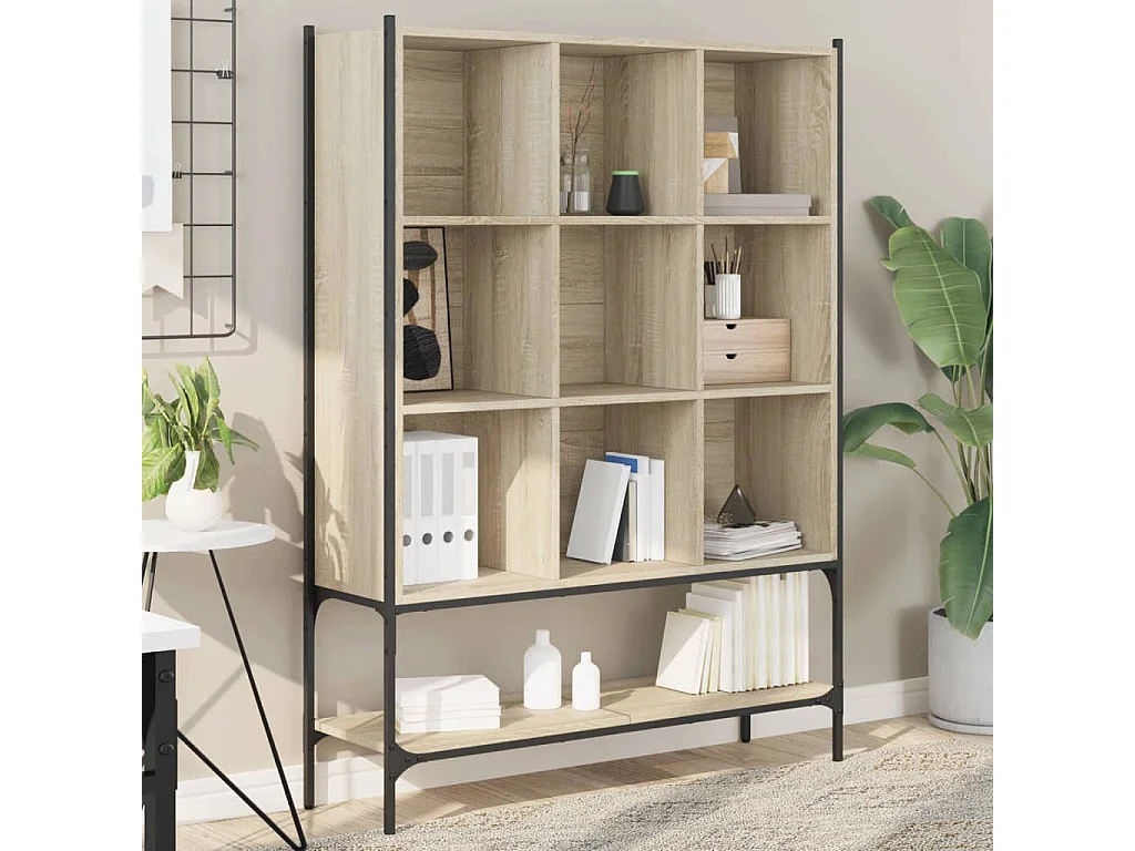 Libreria Rovere Sonoma 102x30x141,5 cm in Legno Multistrato