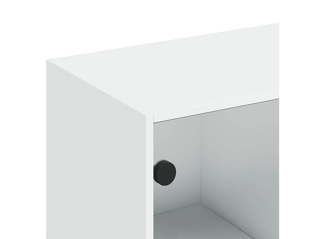 Libreria con Ante Bianca 136x37x142 cm in Legno Multistrato