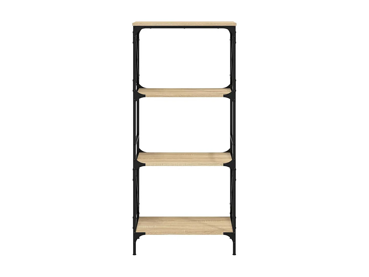 Bibliothèque à 4 niveaux chêne sonoma 59x35x132 cm