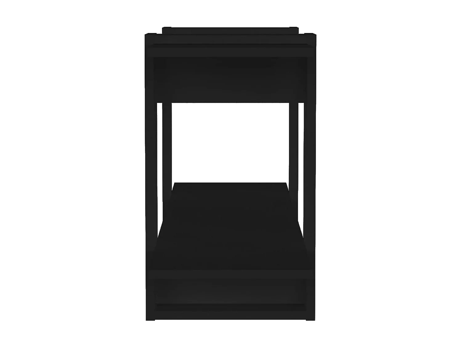 Bücherregal Schwarz 100x30x51 cm Holzwerkstoff